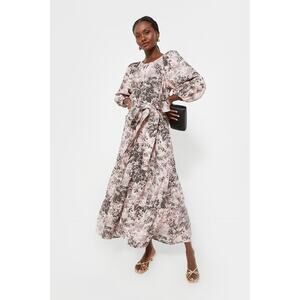 TUCKERNUCK Pressed Powder Toile Lyles Dress Size XXS NWT Retail $298 Tuckernuck
